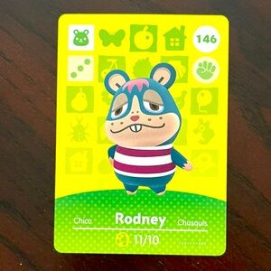 ACNH Rodney Amiibo Card